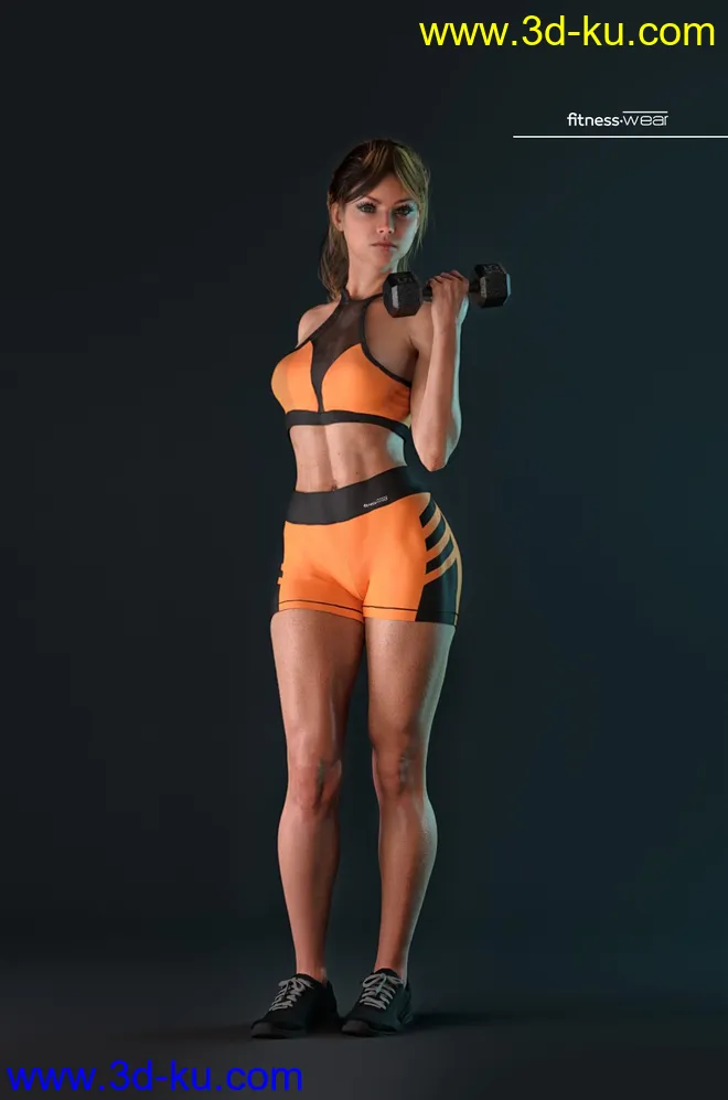 AJC I'm So Fitness Outfit for Genesis 8 Female(s)模型的图片7
