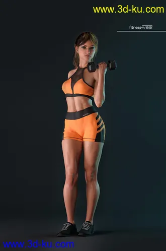 3D打印模型AJC I'm So Fitness Outfit for Genesis 8 Female(s)的图片