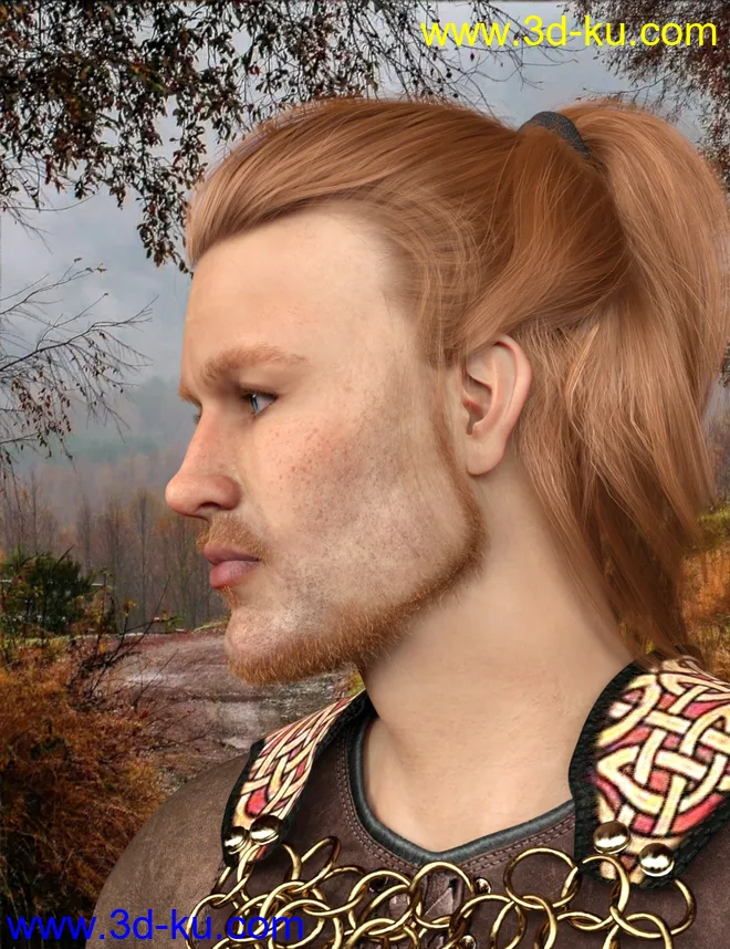 Alaric HD for Genesis 8 Male模型的图片5