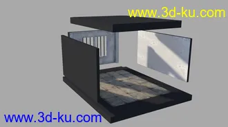 3D打印模型Alcatraz Hospital的图片