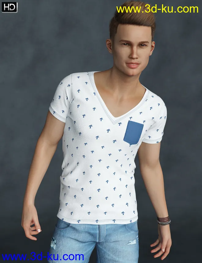 Ali HD for Genesis 8 Male模型的图片2