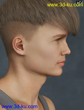 3D打印模型Ali HD for Genesis 8 Male的图片