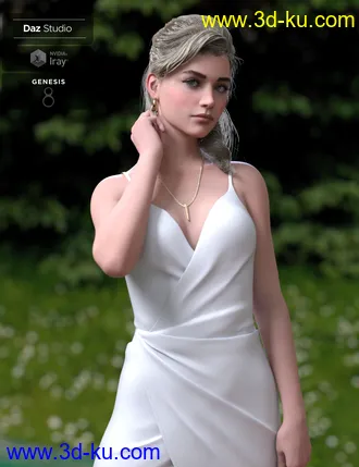 3D打印模型Alyssa PonyTail Hair for Genesis 8 Female(s)的图片