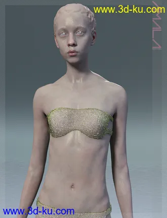 3D打印模型Amala HD & Expression HD & Bikini for Genesis 8 Female的图片