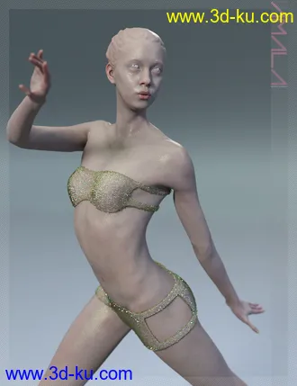 Amala HD & Expression HD & Bikini for Genesis 8 Female模型的图片2