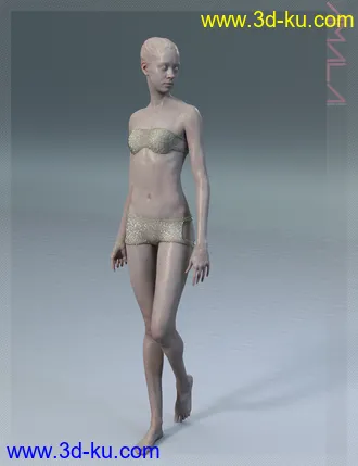 3D打印模型Amala HD & Expression HD & Bikini for Genesis 8 Female的图片