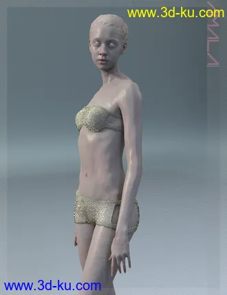 3D打印模型Amala HD & Expression HD & Bikini for Genesis 8 Female的图片