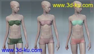 3D打印模型Amala HD & Expression HD & Bikini for Genesis 8 Female的图片