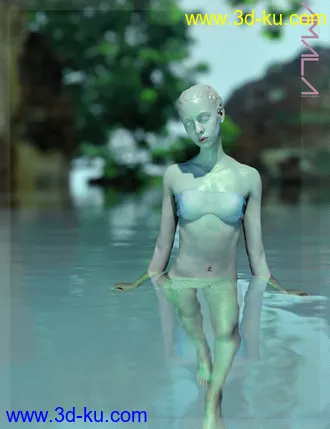 3D打印模型Amala HD & Expression HD & Bikini for Genesis 8 Female的图片