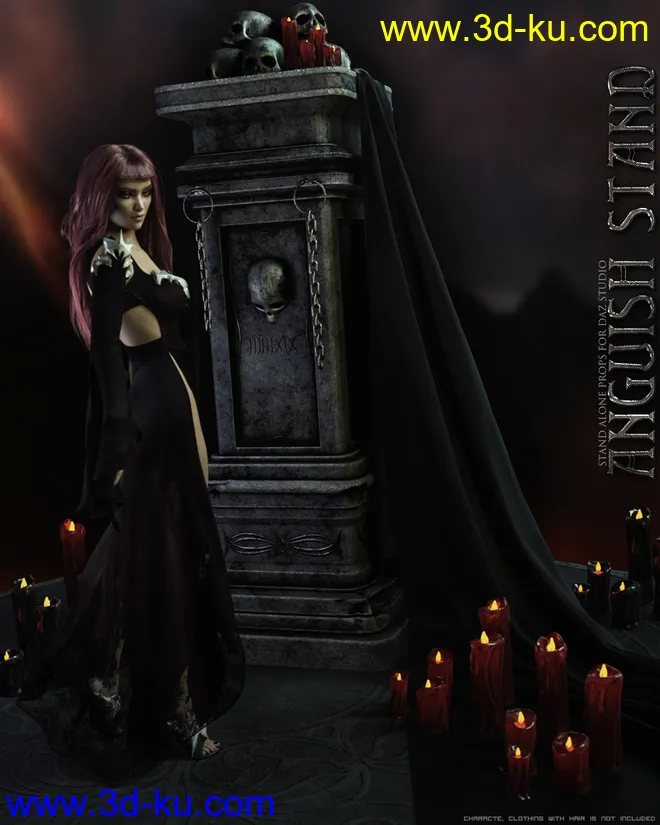 Anguish Stand Daz Studio模型的图片1