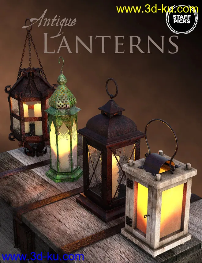 Antique Lanterns模型的图片2