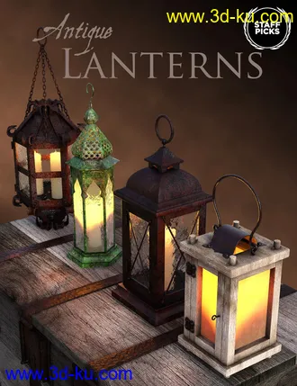 3D打印模型Antique Lanterns的图片