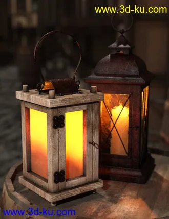 3D打印模型Antique Lanterns的图片