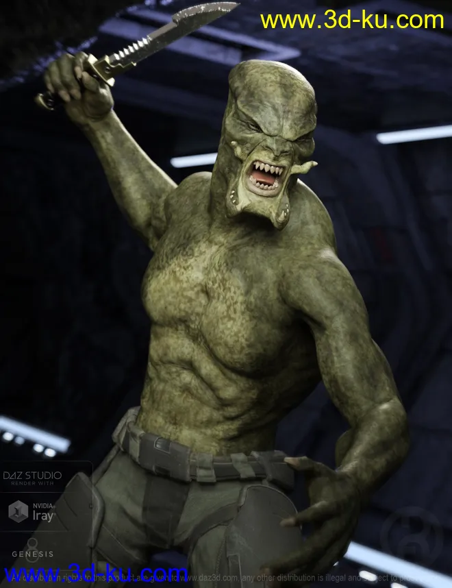 Apex Hunter for Genesis 8 Male模型的图片1