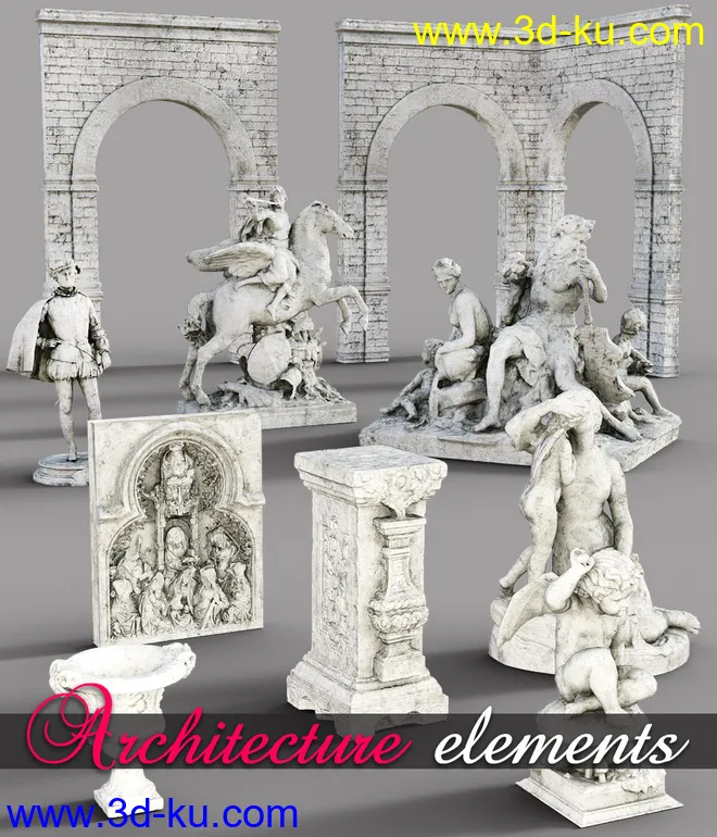 Architecture Elements for DS Iray模型的图片1