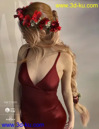 3D打印模型Arion Braid for Genesis 3 and Genesis 8 Female(s)的图片