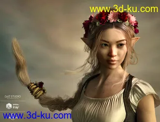 3D打印模型Arion Braid for Genesis 3 and Genesis 8 Female(s)的图片