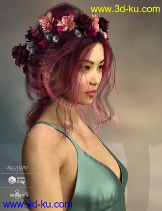 3D打印模型Arion Braid for Genesis 3 and Genesis 8 Female(s)的图片
