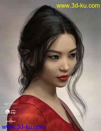 3D打印模型Arion Braid for Genesis 3 and Genesis 8 Female(s)的图片