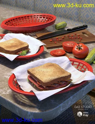 3D打印模型ARK Modern Food Pack I - Sandwiches的图片