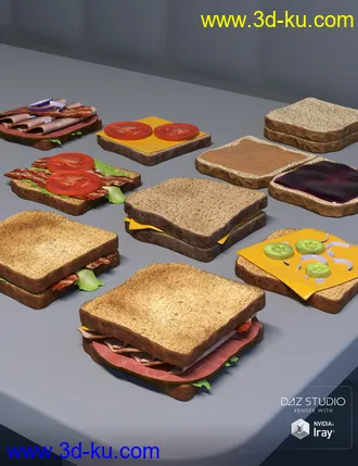 3D打印模型ARK Modern Food Pack I - Sandwiches的图片