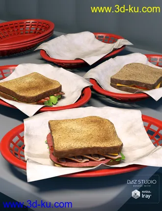 3D打印模型ARK Modern Food Pack I - Sandwiches的图片