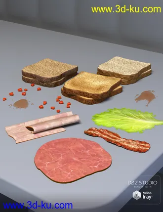3D打印模型ARK Modern Food Pack I - Sandwiches的图片