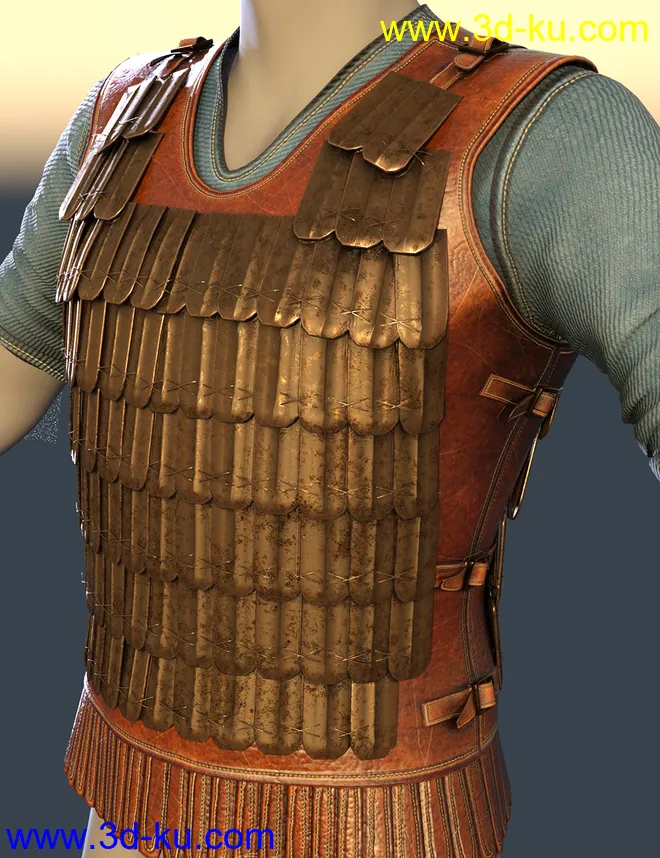 Assyrian Warrior Outfit for Genesis 8 Male(s)模型的图片3