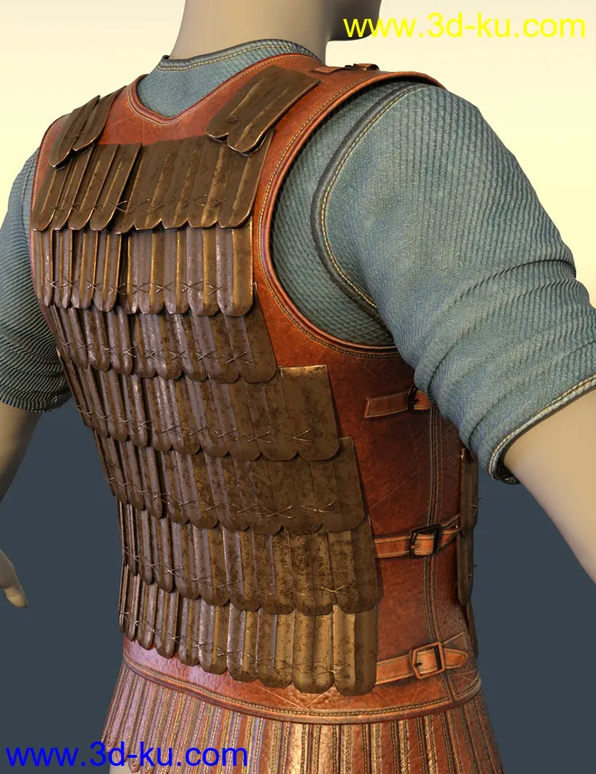 Assyrian Warrior Outfit for Genesis 8 Male(s)模型的图片4