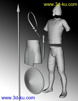 3D打印模型Assyrian Warrior Outfit for Genesis 8 Male(s)的图片