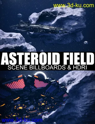 3D打印模型Asteroid Field Scene Billboards and HDRI的图片