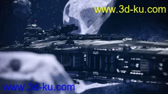 3D打印模型Asteroid Field Scene Billboards and HDRI的图片