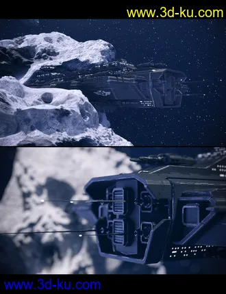 3D打印模型Asteroid Field Scene Billboards and HDRI的图片