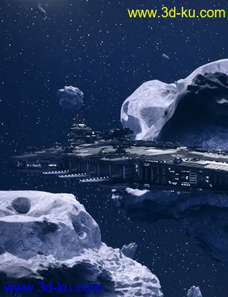 3D打印模型Asteroid Field Scene Billboards and HDRI的图片