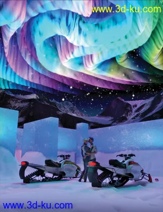 Aurora Borealis Prop and Lights模型的图片1