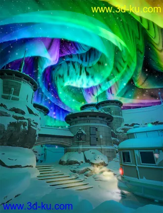 Aurora Borealis Prop and Lights模型的图片2