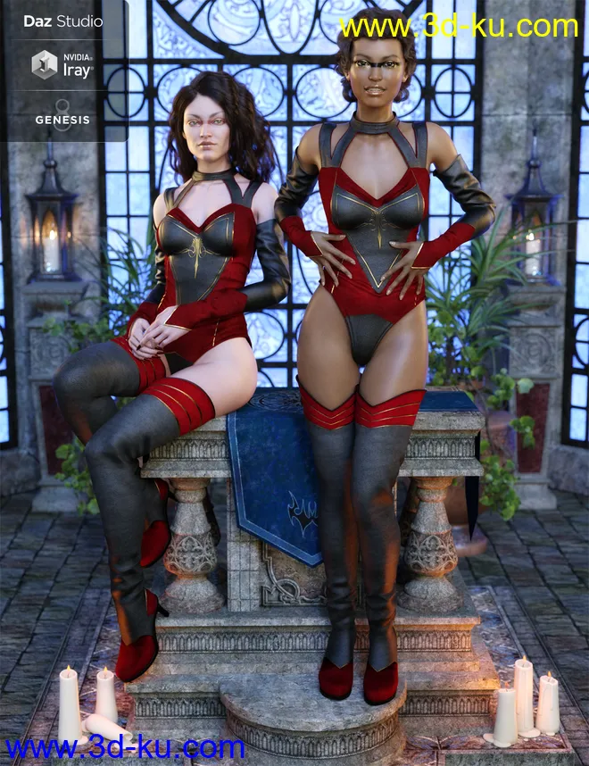 Auryon Outfit for Genesis 8 Female(s)模型的图片4