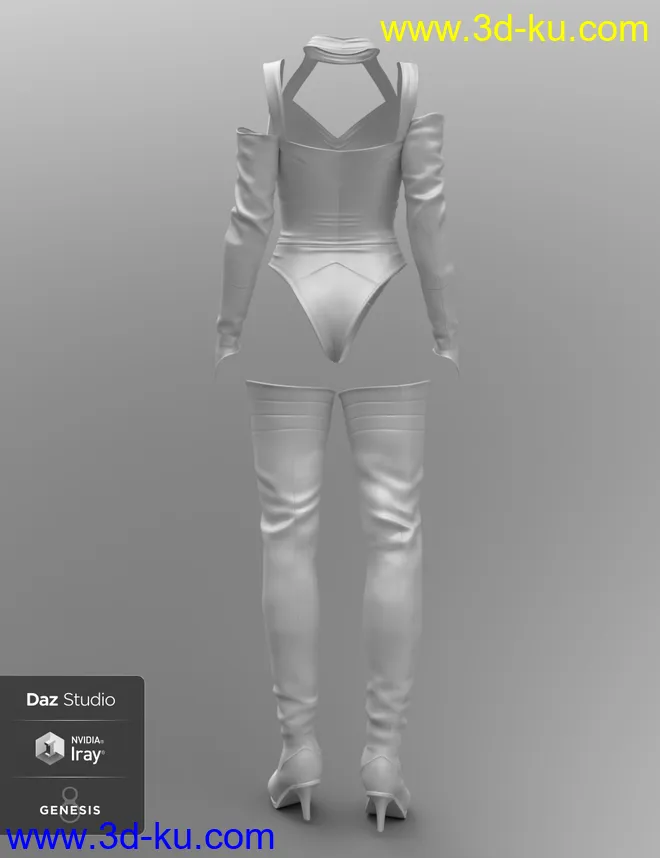 Auryon Outfit for Genesis 8 Female(s)模型的图片5