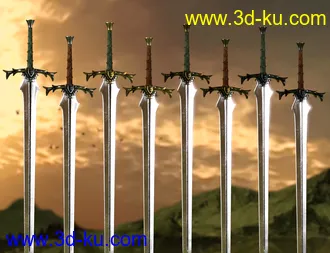 3D打印模型Avalon Weapons Collection的图片