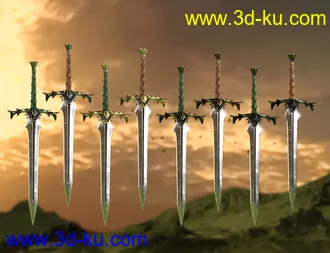 3D打印模型Avalon Weapons Collection的图片