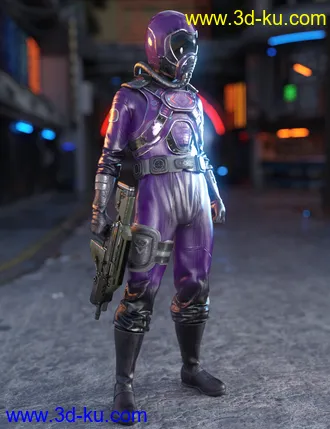 3D打印模型Battle Pilot Outfit for Genesis 8 Male(s)的图片