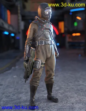 3D打印模型Battle Pilot Outfit for Genesis 8 Male(s)的图片