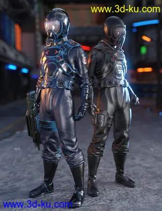 3D打印模型Battle Pilot Outfit for Genesis 8 Male(s)的图片