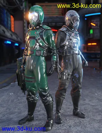 3D打印模型Battle Pilot Outfit for Genesis 8 Male(s)的图片