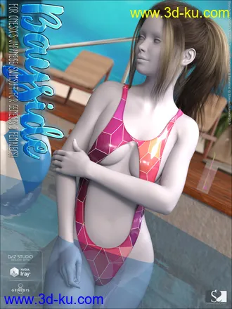 3D打印模型Bayside for Japanese Swimsuit for Genesis 8 Females的图片