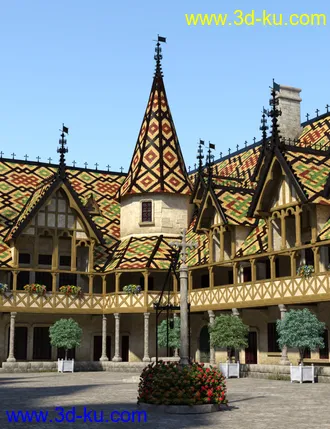 3D打印模型Beaune-Courtyard的图片