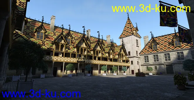 Beaune-Courtyard模型的图片3