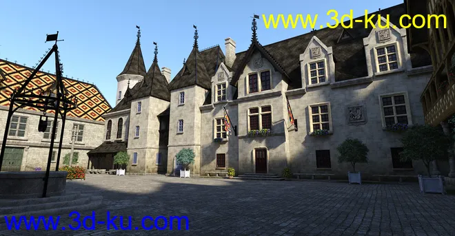 Beaune-Courtyard模型的图片4