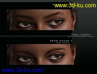 3D打印模型Beautiful Brows for Genesis 8 Female(s)的图片