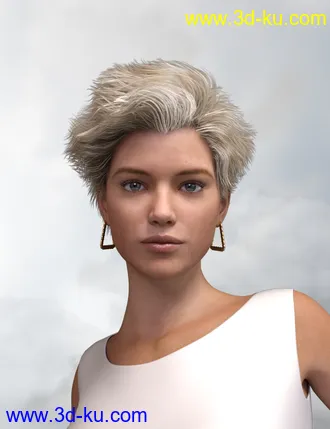 3D打印模型Bella Mane Hair for Genesis 3 and 8 Female(s)的图片